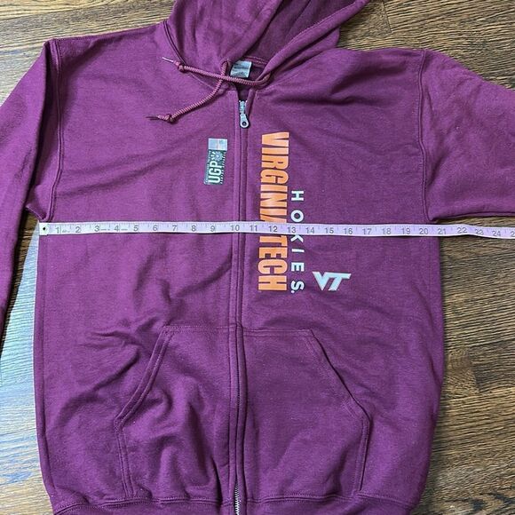 NWT UGP Campus Apparel Virginia Tech Zip Up Hoodie - Size Medium - Picture 3 of 8